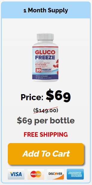 GlucoFreeze 1 Bottle