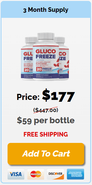 GlucoFreeze 3 Bottle